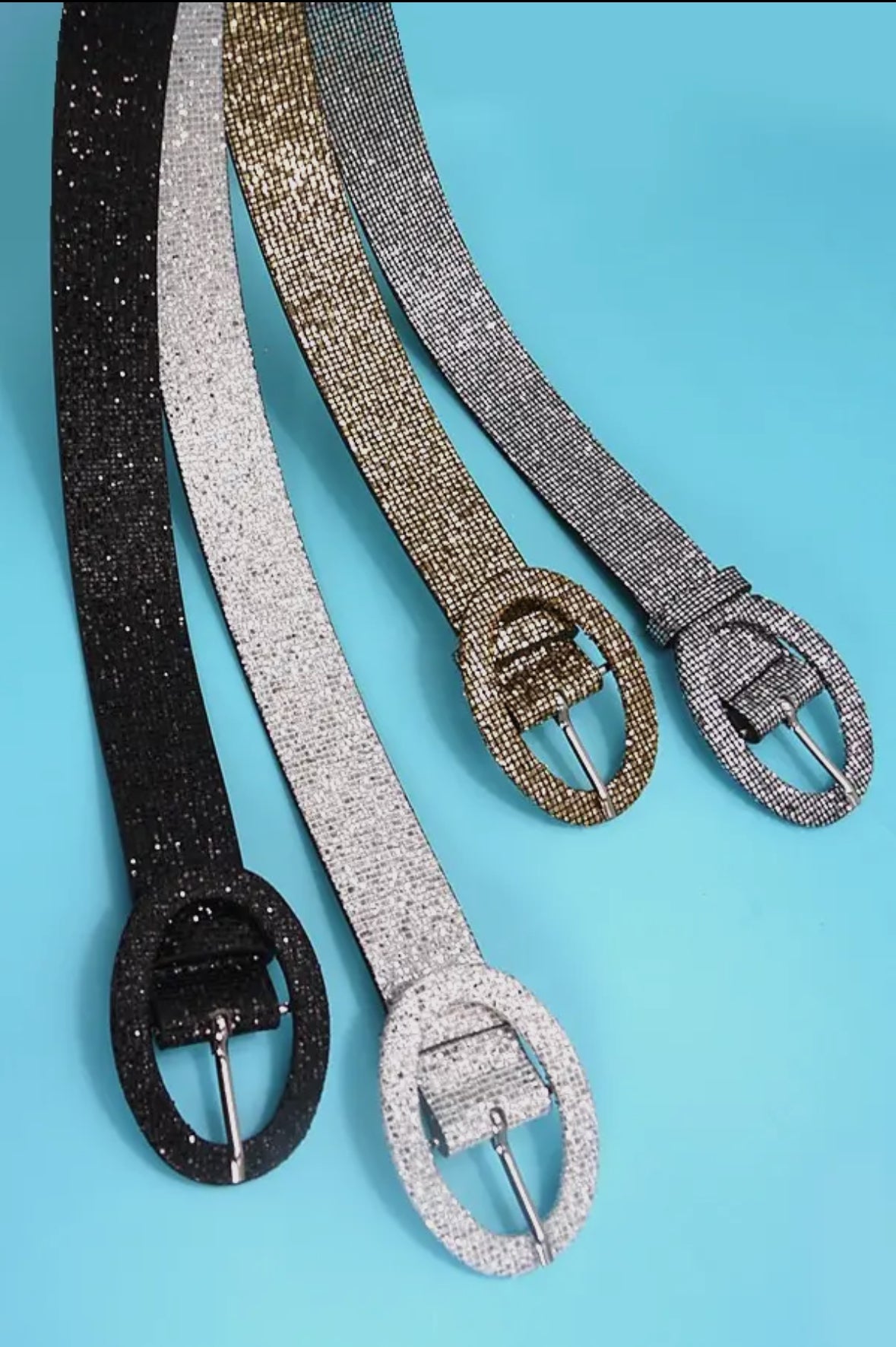 Glitter Buckle Belt