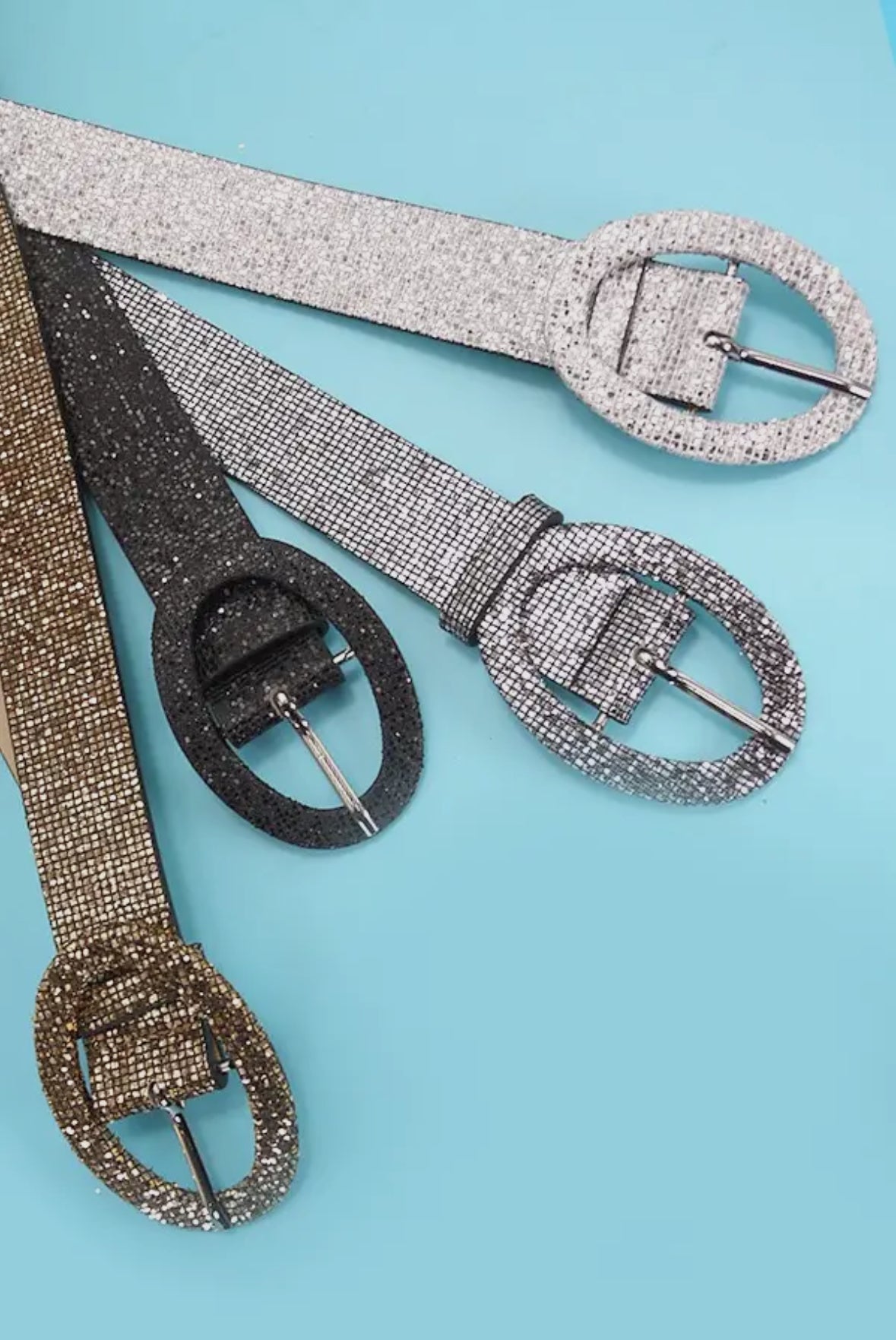 Glitter Buckle Belt