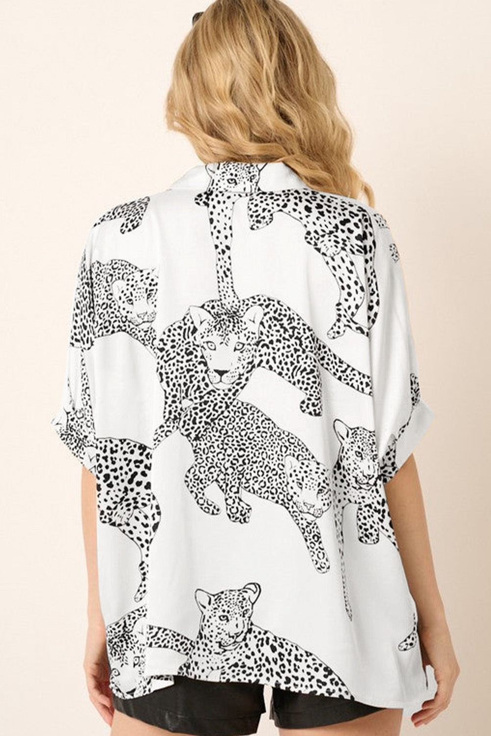 Fierce Feline Button-Up Shirt