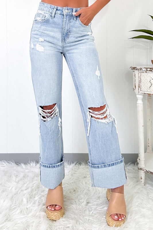 Coastal Breeze Distressed Jeans