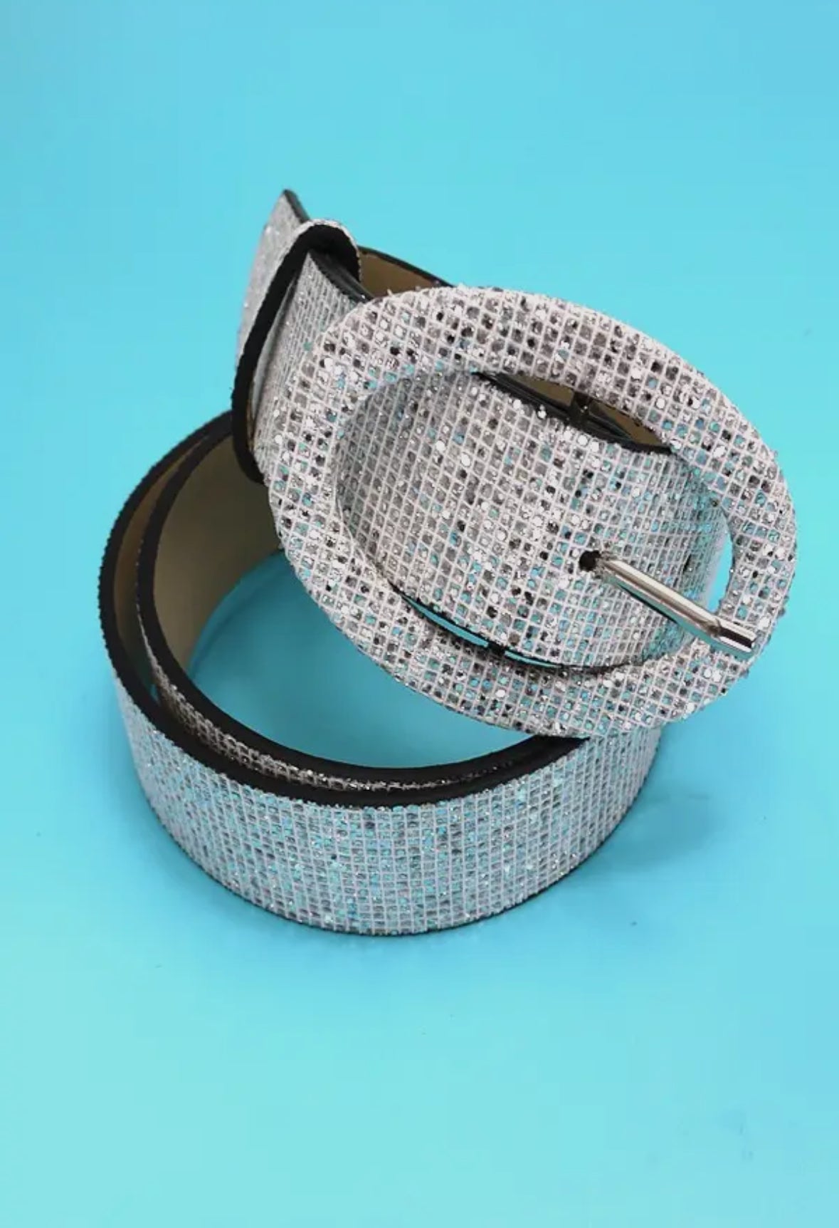 Glitter Buckle Belt