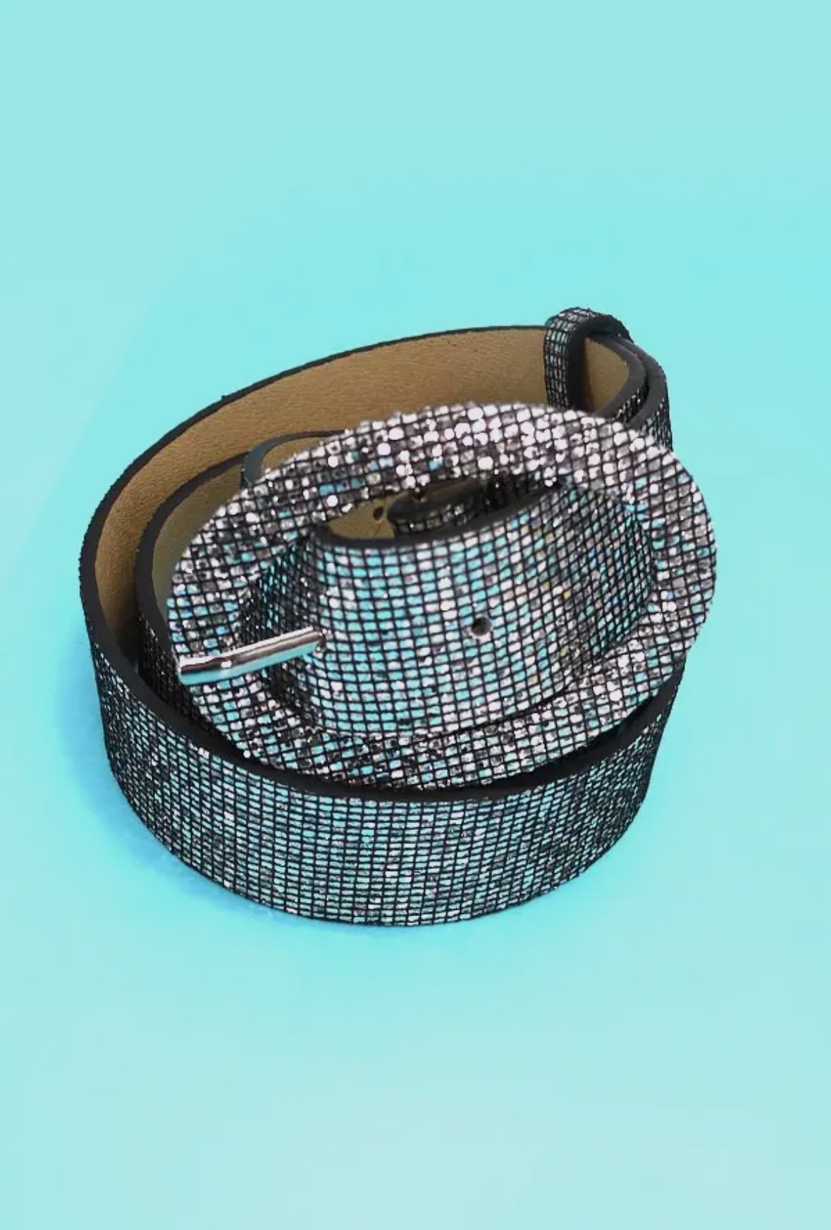 Glitter Buckle Belt