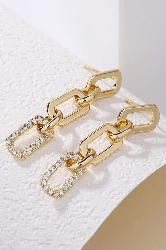 Gold Chain Drop Earrings