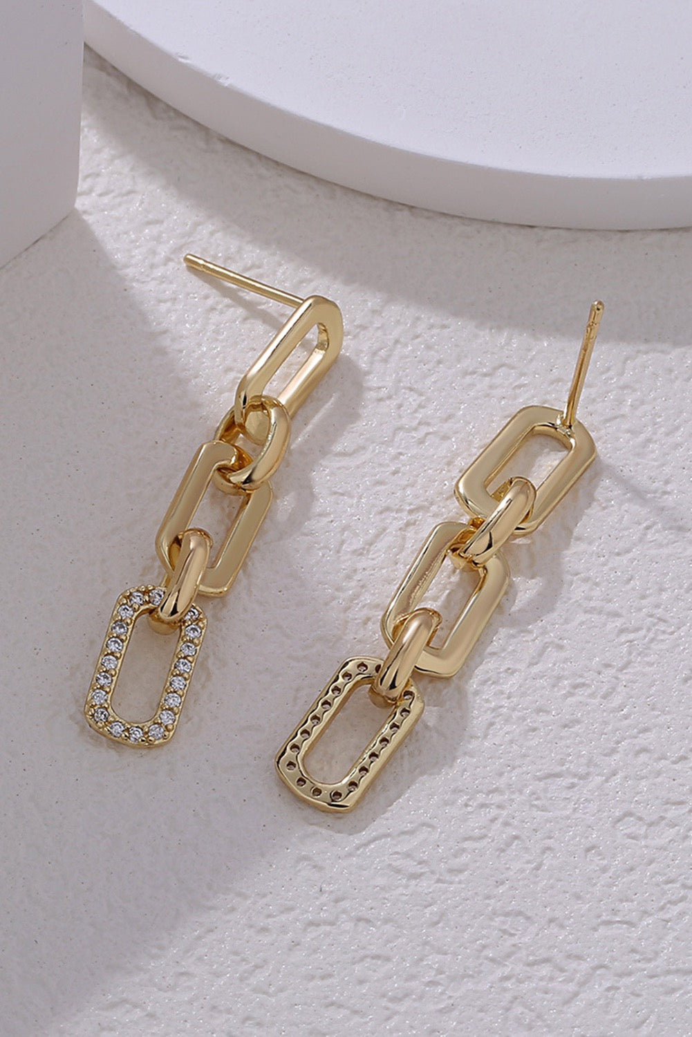 Gold Chain Drop Earrings