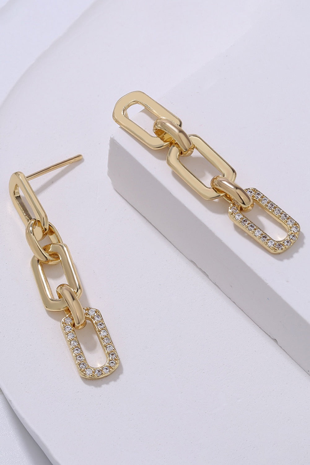 Gold Chain Drop Earrings